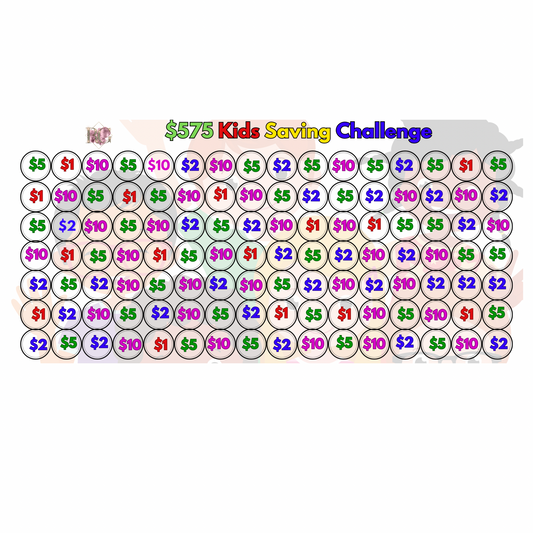 $575 Kids Saving Challenge
