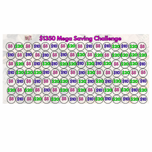 $1350 Saving Challenge