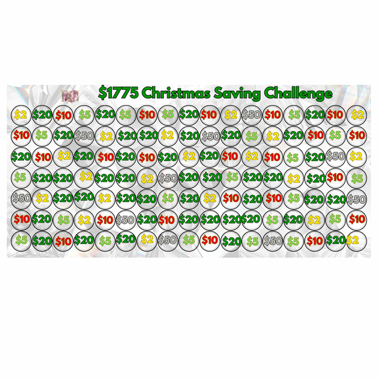 $1775 Christmas  Saving Challenge